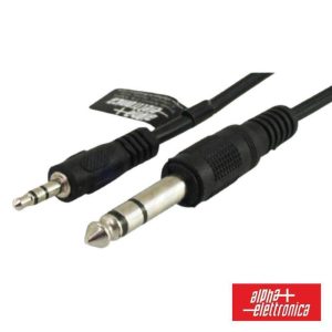 Cabo Jack 3.5mm Macho St / Jack 6.35mm Macho St 1.5M ALPHA - (11-3-010B)