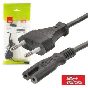 Cabo Alimentação AC Plano / Tipo 8 Iec C7 3m - (23-008/3B)