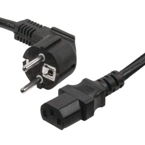 Cabo Alimentação Schuko Macho 3P / IEC C13 Fêmea 10m Preto - (23-027/10A)