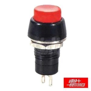 Interruptor Pressão Redondo On-Off Vermelho - (330-030)