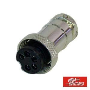 Ficha Microfone 5p Fêmea De Extensão - (40-20)