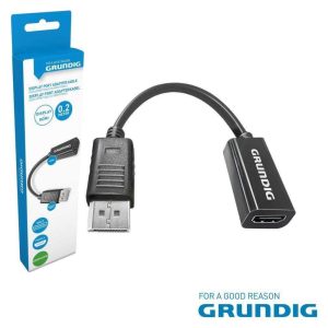 Cabo Displayport Macho / HDMI Fêmea 0.2m GRUNDIG - (47229)