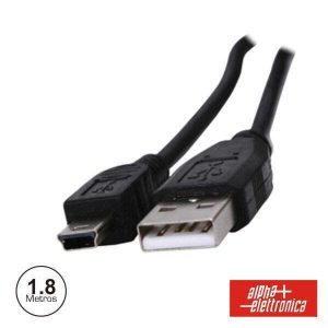 Cabo USB-A 2.0 Macho / Mini USB-B Macho 1.8m - (95-646A)