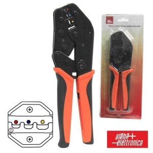 Alicate De Cravar Buchas Ponteiras Terminais Isolados 220MM - (98-122)