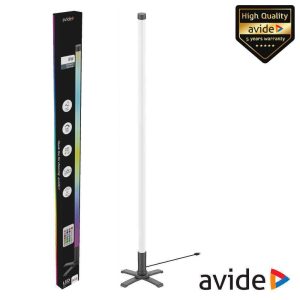 Tubo LED Canto RGB 8W 113CM C/ Sensor Som C/ Comando AVIDE - (ABLSBL-CLP8W-RGBIC)