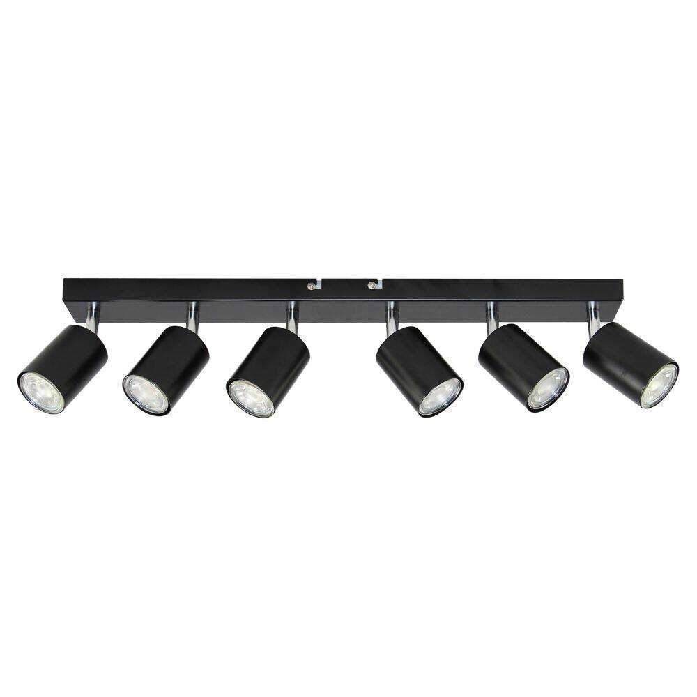 Candeeiro LED Teto/Parede 6x50W IP20 Preto ADVITI - (AD-OP-6277BGU10)
