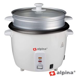 Panela Elétrica P/ Arroz 1.8L 700W Branco ALPINA - (ALP127)