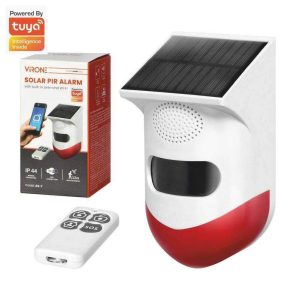 Alarme Solar PIR S/ Fios C/ Sirene E Comando TUYA VIRONE - (AS-7)