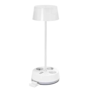 Candeeiro Mesa LED 4.6W C/ 3x Schuko/3x USB/Sup. Telemóvel - (B1031143I)