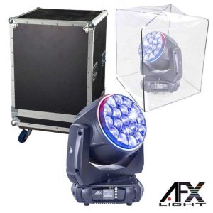 Moving Head Bee Eye 19x40W RGB DMX Mic Wash Zoom C/ Mala - (BEEDREAM-1940RGB)