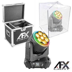 Moving Head Bee Eye 7x60W RGB DMX Mic Wash Zoom C/ Mala - (BEEDREAM760-FC)