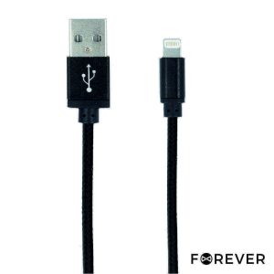 Cabo USB-A 2.0 Macho / Lightning Preto 1M FOREVER - (CUSBL-TR-BK)