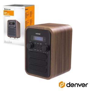 Rádio FM Bluetooth DENVER - (DAB-48GREY)