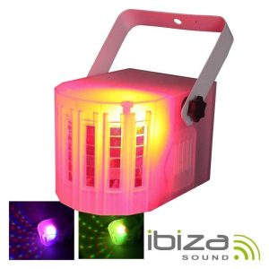 Projetor Luz C/ 4 LEDS RGBW 3W IBIZA - (DERBY-MINI-CLEAR)