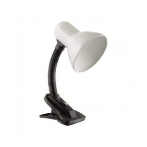 Candeeiro Secretária 1xE27 40W C/ Mola Branco VIRONE - (DL-3/W)