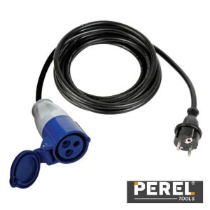 Cabo Adaptador C/ Ficha Schuko E Ficha Cee 3m Perel - (ECEEA3)