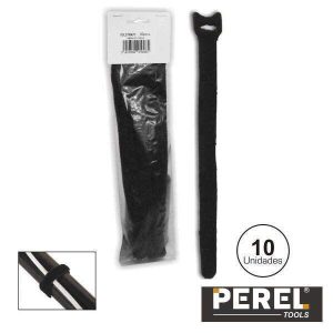 Abraçadeira Velcro Preta 300mm 10X Perel - (ECSB300)