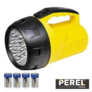 Lanterna 16 LEDS Potentes C/ 4 Pilhas Perel - (EFL05)