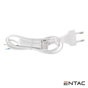 Cabo Alimentação C/ Interruptor 1m Branco ENTAC - (ERWC20-1S-W)