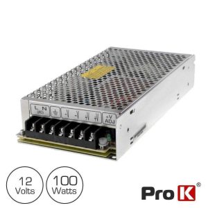Fonte De Alimentação Industrial 12V 100W 8.5a PROK - (FAI12V-8.5A(C))