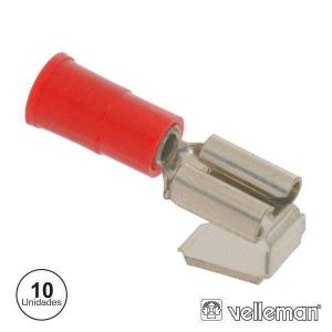 Conjunto De 10 Terminais Vermelhos 6.35mm - (FRPB)