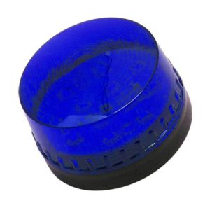 Sinalizador LED Intermitente Azul 12V Ø72.8x63mm - (HC-05BL)