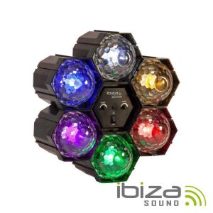 Projetor Luz C/ 6 Módulos LED RGBWyp Mic IBIZA - (JDL6-ASTRO)