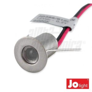 Foco LED 0.2W 12V 14mm Branco Quente P/ Encastrar IP20 - (JO388/010WW)