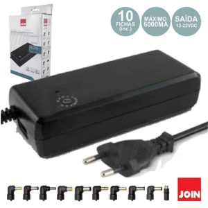 Alimentador Compacto Universal 12-22v 6a 91.4W JOIN - (KD5065)