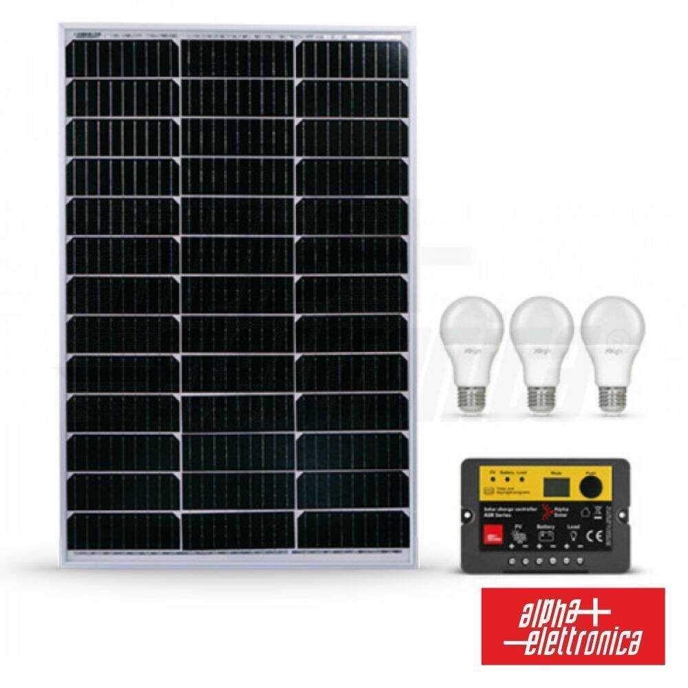 Kit Fotovoltaico 80W 12V S/ Bateria JOIN - (KIT80-SB)