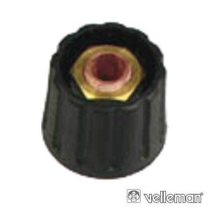 Botão P/ Potenciómetro Preto 21x4mm - (KN214N)