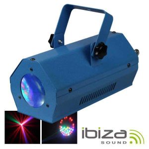 Projetor Luz C/ 56 LEDS RGBAW Azul Mic IBIZA - (LCM003LED-BLUE)