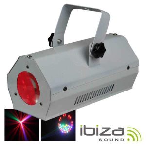 Projetor Luz C/ 56 LEDS RGBAW Branco Mic IBIZA - (LCM003LED-WH)