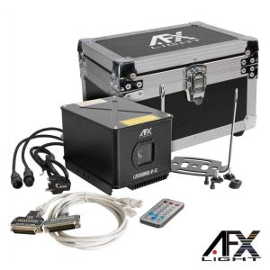 Laser RGB 1000mW ILDA/DMX IP65 C/ Mala Transporte AFXLIGHT - (LZR1000RGB-IP-FC)