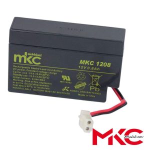 Bateria Chumbo AGM VRLA 12V 0.8Ah MKC - (MKC1208)
