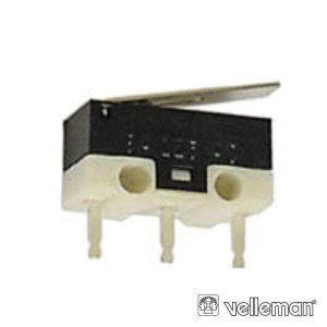 Comutador MicrosWitch 3a Patilha Pequena VELLEMAN - (MS3-LPCB)