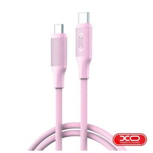 Cabo USB-C Macho / USB-C Macho 1m 60W PD Rosa XO - (NB-Q265B-PK)