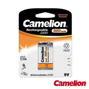 Pilha Recarregável Ni-Mh 6HR61/HR6F22 9V 250mA CAMELION - (NH-9V250-BP1)