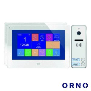Vídeo Porteiro C/ 2 Lcd 7" Cores LEDS Branco ORNO - (OR-VID-EX-1064/W)