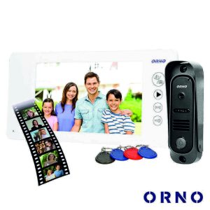 Vídeo Porteiro C/ Lcd 7" Cores LEDS IR Branco ORNO - (OR-VID-JS-1053/W)
