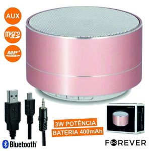 Coluna Bluetooth Portátil 3W USB/Microsd/FM/Bat Ruby - (PBS-100RG)