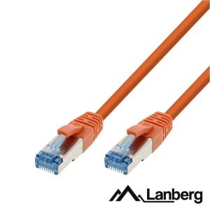 Cabo De Rede S/FTP CAT6A LSZH 0.5m Laranja LANBERG - (PCF6A-10CC-0050-O)