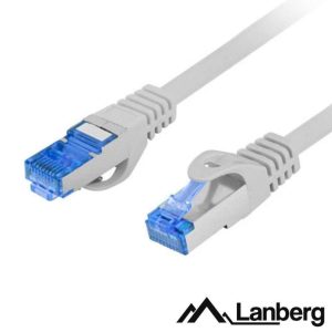 Cabo De Rede S/FTP CAT6A LSZH 2m Cinzento LANBERG - (PCF6A-10CC-0200-S)