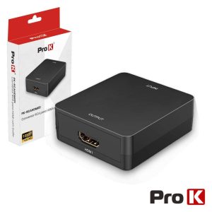Conversor Sinal Composto + Áudio -> HDMI PROK - (PK-RCAHDMI01)