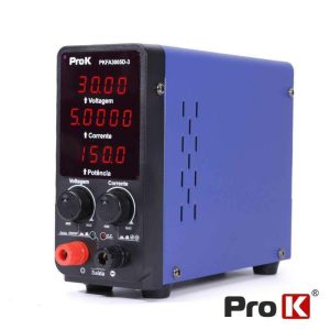 Fonte De Alimentação Digital 150W 0-30V / 0-5A PROK - (PKFA3005D-3)