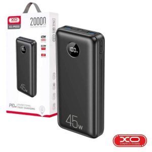 Powerbank 20000mAh 2 USB-A / USB-C PD 45W Preto XO - (PR203)