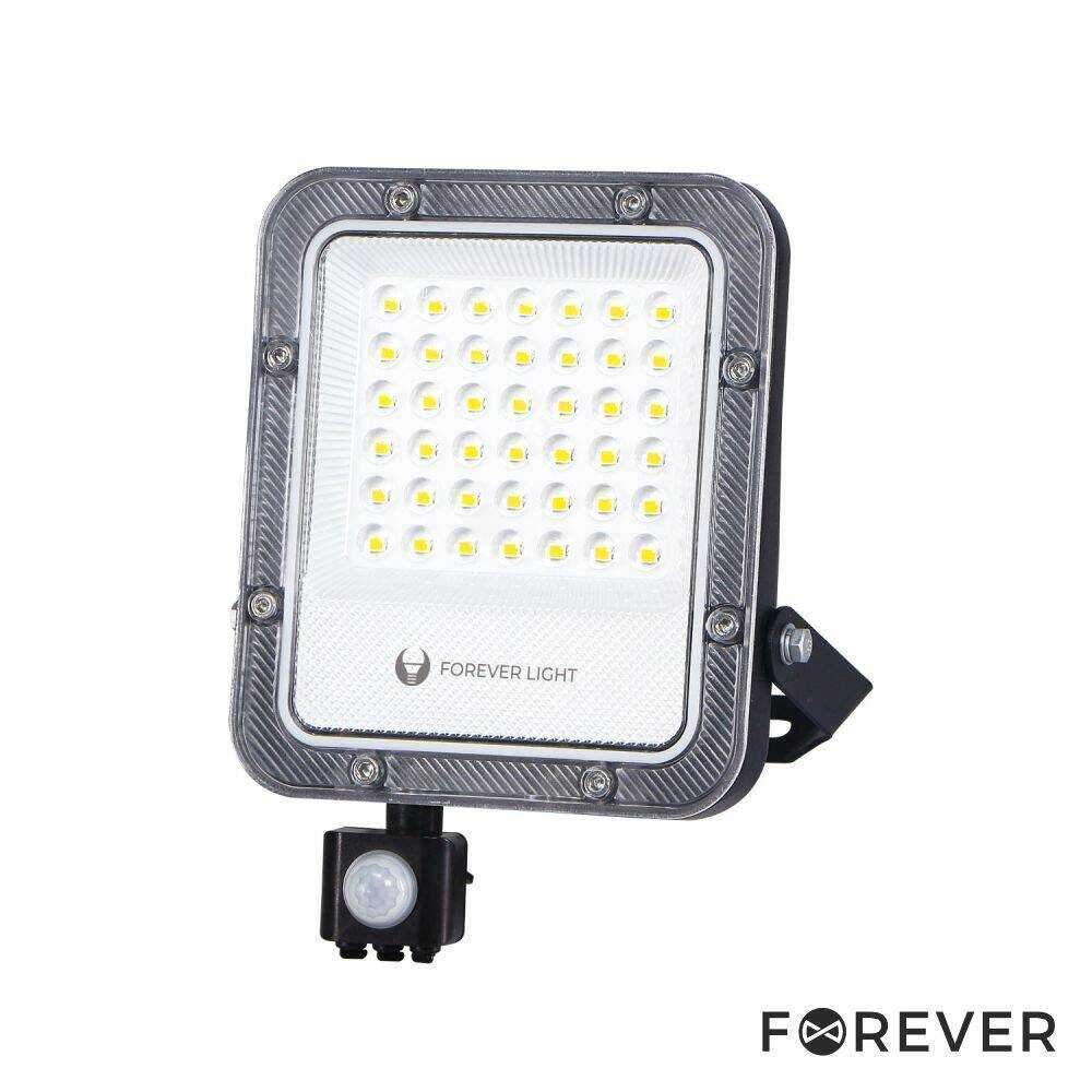 Foco LED 30W C/ Sensor 230V 4000K 4500lm IP65 Preto FOREVER - (PROXIM+30NW-S)