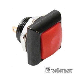 Interruptor Pressão Miniatura 1p Spst Off-(On) Vermelho - (R1397R)