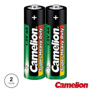Pilha Zinco-Carvão LR6-AA 1.5v 2x CAMELION - (R6P-SP2G)