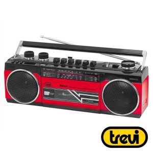 Rádio MP3 C/ Leitor Cassete MW/FM/SW1-2 Bluetooth TREVI - (RR501BTRED)